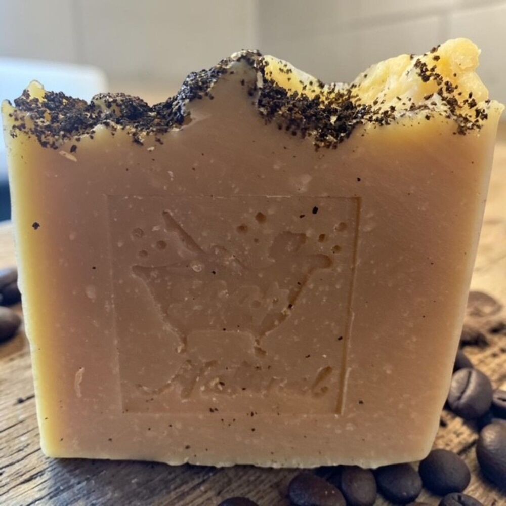 Hand Crafted Shea Butter Coffee Soap - Picture 3 of 3